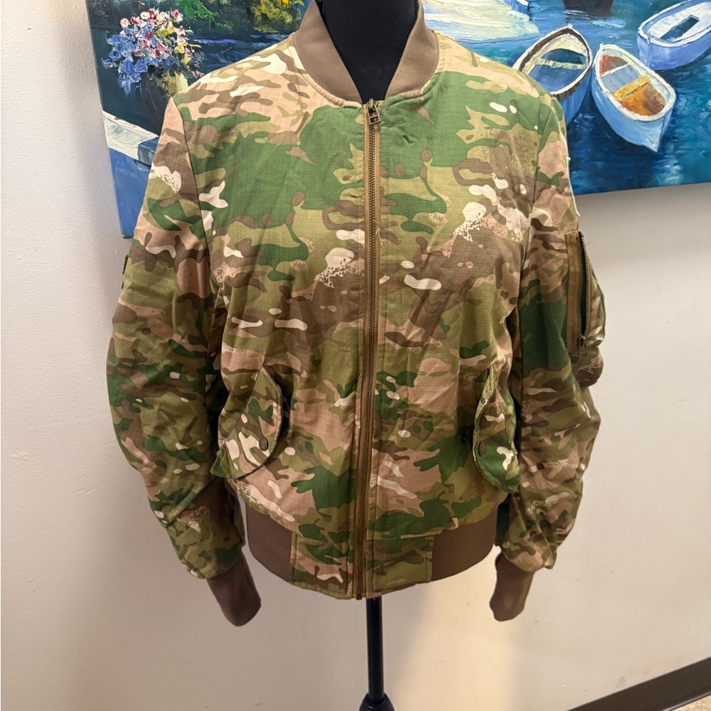 American Stitch Orange and Camouflage Jacket